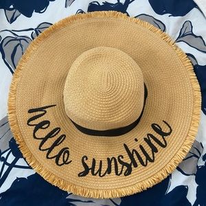 Hello Sunshine Straw Sun Hat